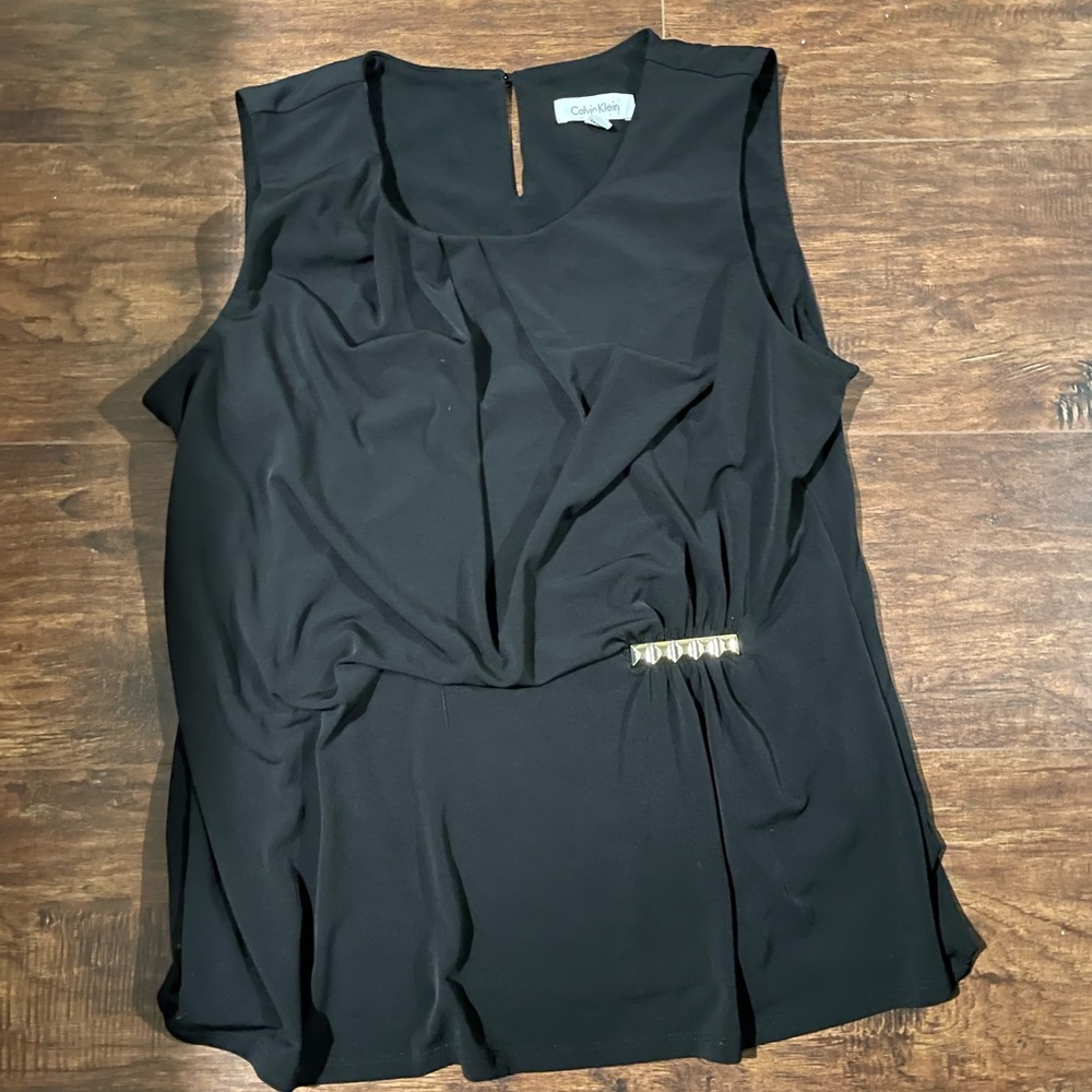 Black CK polyester blouse